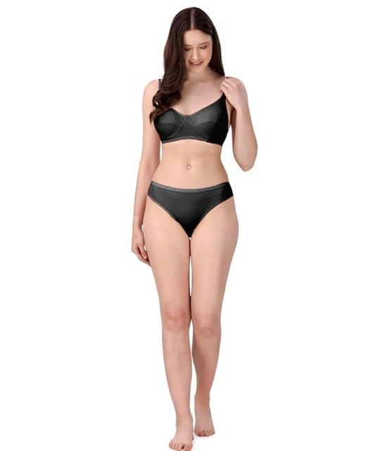 COURTIT'S Designer Women's Padded Bra Panty Set Push Up Non-Wired Solid Lingerie Set/Bikini Set for Women/Lingerie Set for Women & Girls