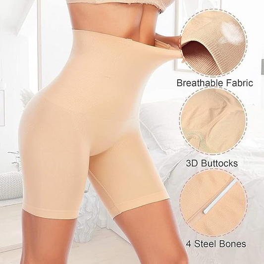 COURTIT'S Women Waist Shapewear with Anti Rolling Strip Tummy Control Tucker Waist Slimming Panties Shapewear Underwear Waist Shapewear
