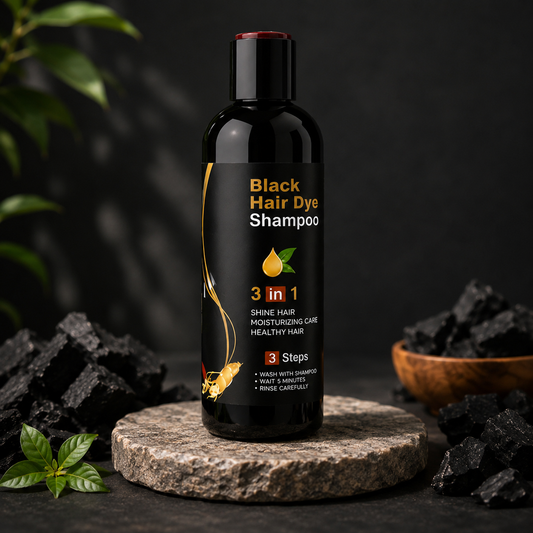 3-in-1 Black Hair Dye Shampoo